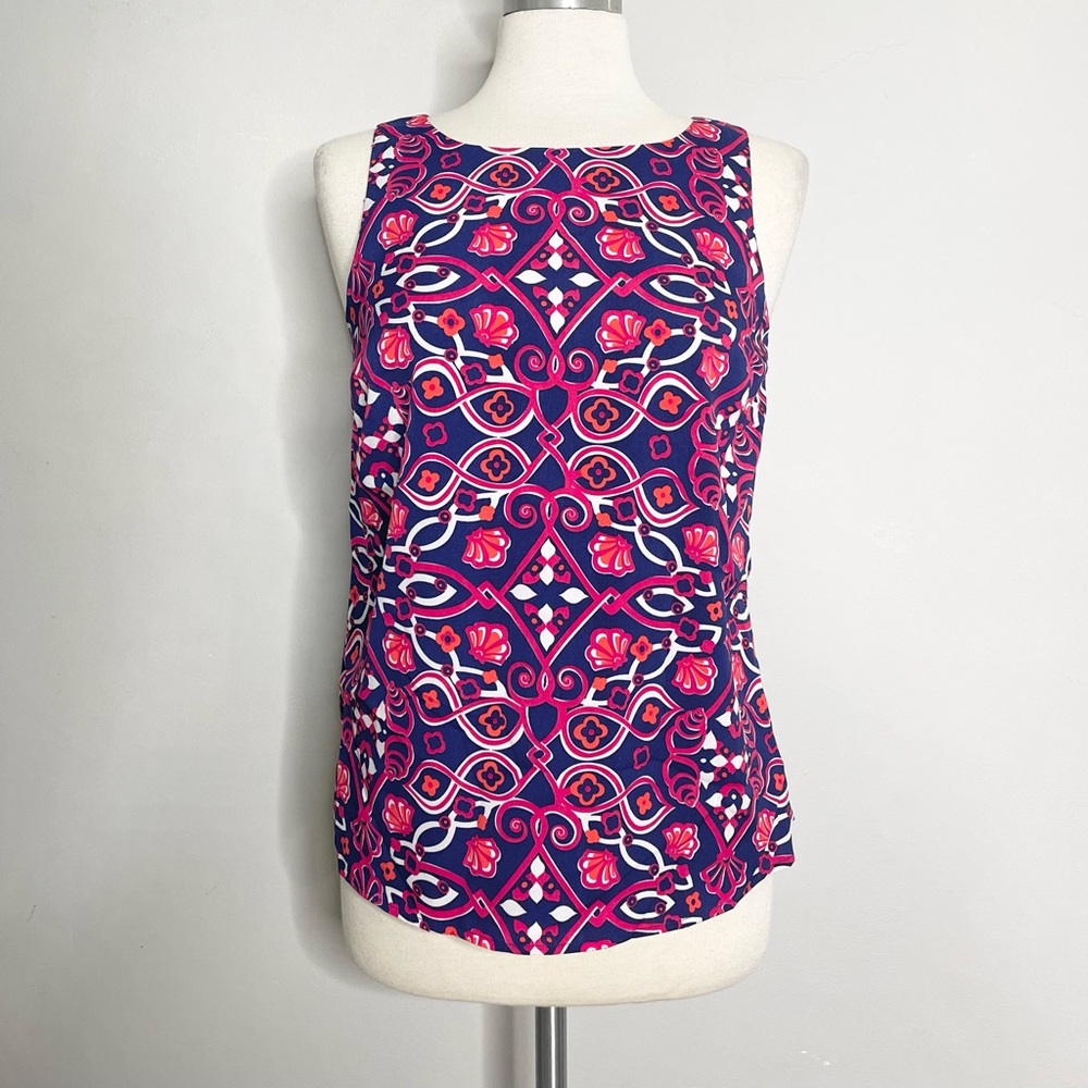 VINEYARD VINES Shell Scarf Print Tank